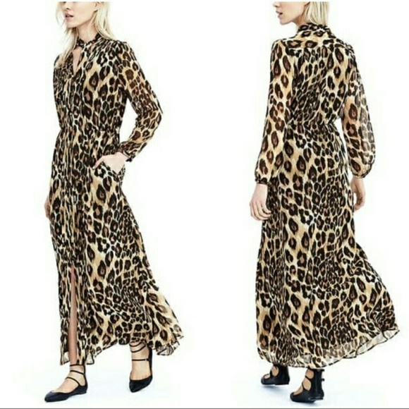 leopard dress banana republic
